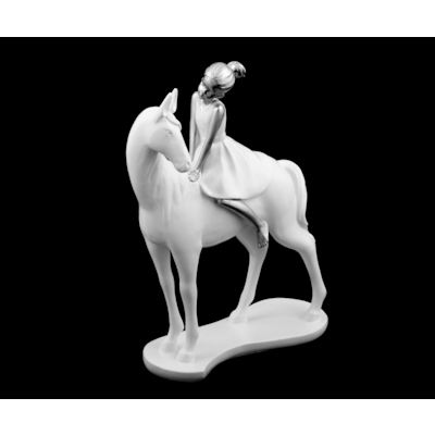 Pferdemädchen Pferde Deko Figur