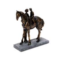 Moderne Skulptur Pferd Pferdeskulptur aus Polyresin 1