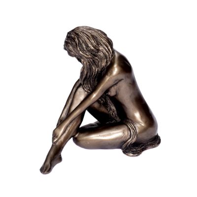 Dekofigur Frau Sitzende Frau Skulptur
