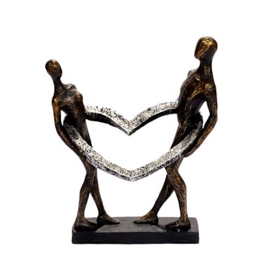 Design Skulptur Herz Die Liebe besiegt alles