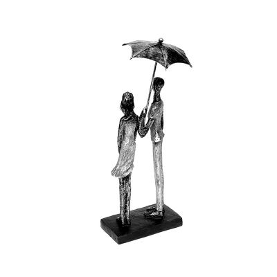 Abstrakte Skulptur Umbrella Liebespaar Figur