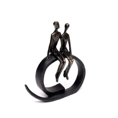 Skulpturen-Paar Dekofigur Freundschaft