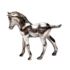 Silbernes Pferd Dekofigur aus Metall