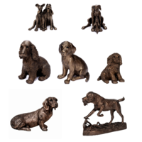 Hundefiguren Handgemachte Hunde Skulptur 1