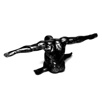 Dekofigur Athlet Skulptur muskulöser Mann