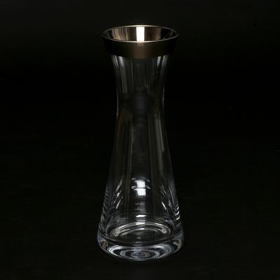 Kristallglas Karaffe Dekanter Kristallglas mit Platinrand