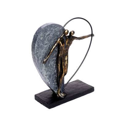 Herz Skulptur Polyresin Dekofigur Herzklopfen