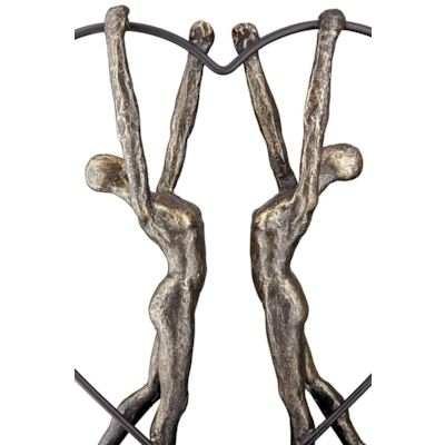 Skulptur Partnerschaft Dekofigur Zwei Männer / Zwei Frauen 