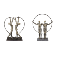 Skulptur Partnerschaft Dekofigur Zwei Männer / Zwei Frauen  1