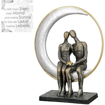 Skulptur Liebespaar Mond Schöne Erinnerungen sammelt man zu zweit